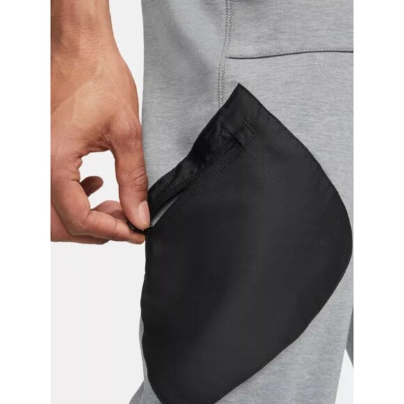 NWT Nike Jordan Statement Fleece Pants Mens Grey Slim Fit Dri-Fit DJ087-091 3XL - Picture 2 of 8